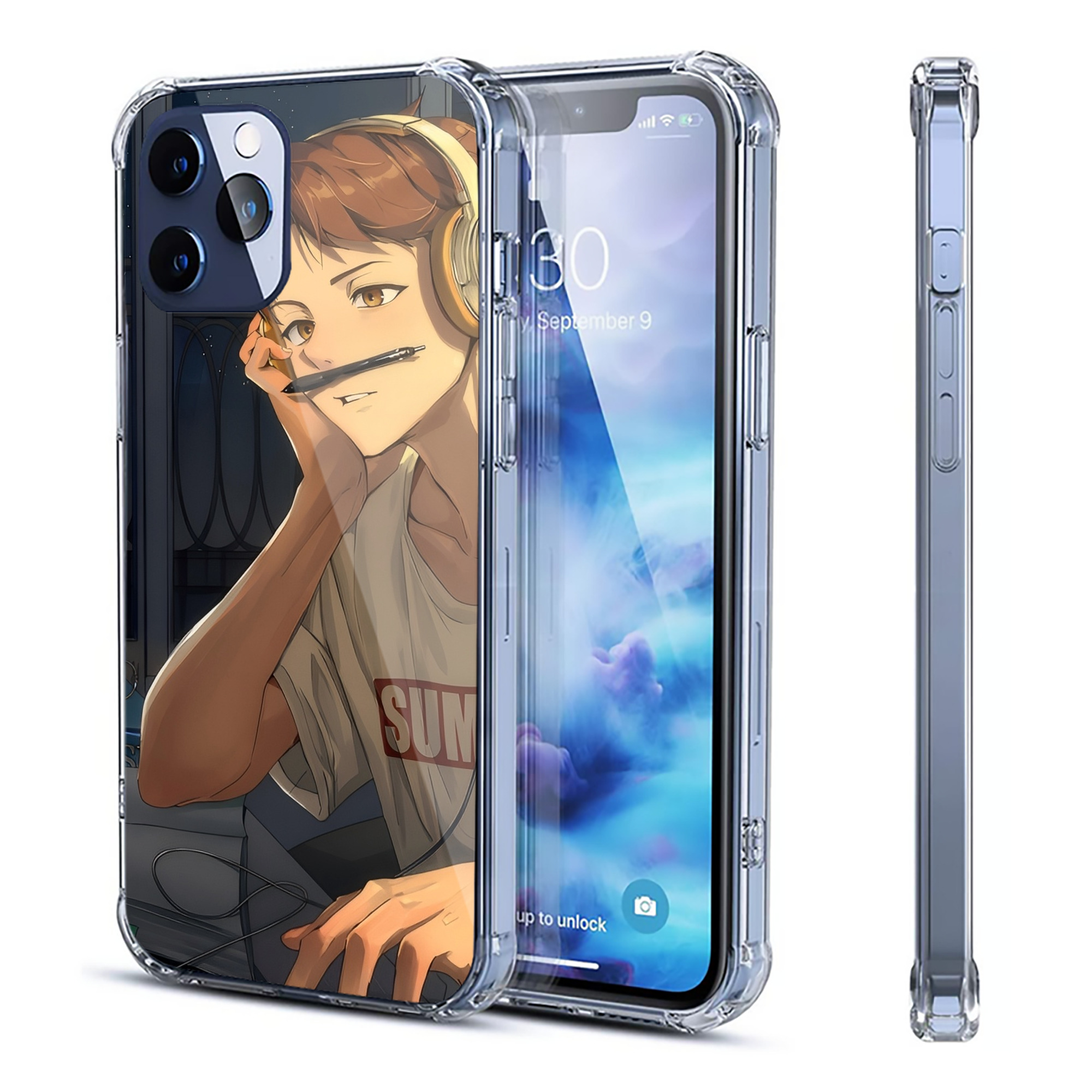 （画像用） ハイキュー!! Haikyu!! 【iPhone 12シリーズ対応】透明スマホケース（クリアソフトケース）